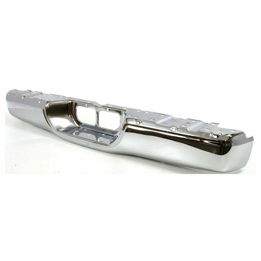 Rear Step Bumper Face Bar Only Chrome Steel For 2000-2006 Toyota Tundra