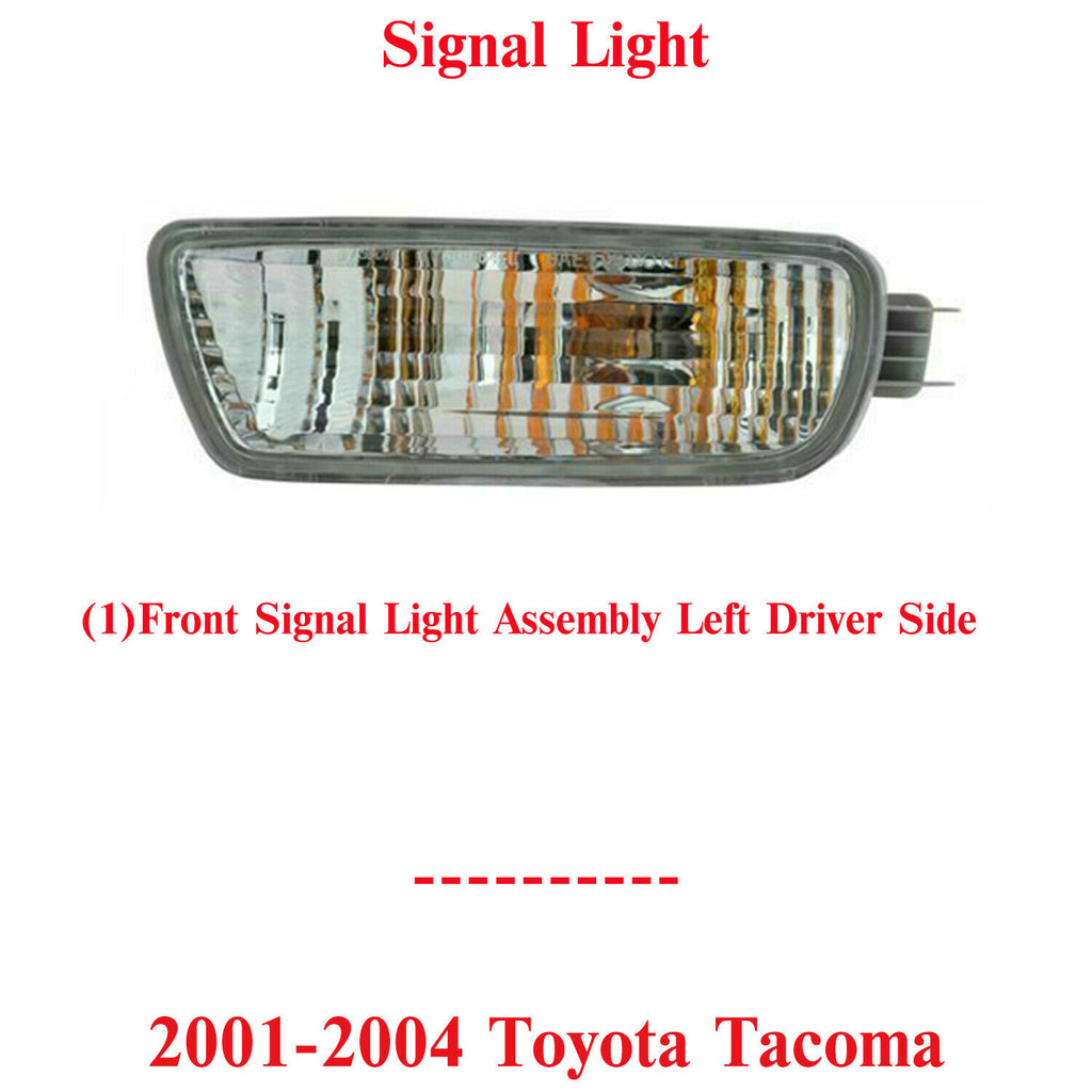 Front Left Driver Side Turn Signal Light Assembly For 2001-2004 Toyota Tacoma