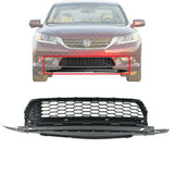 Front Bumper Lower Grille Assembly Textured Gray For 2013-15 Honda Accord Sedan