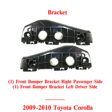 Load image into Gallery viewer, Front Bumper Brackets Support Left &amp; Right Side Plastic For 09-10 Toyota Corolla