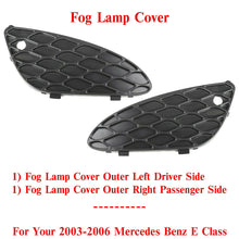Load image into Gallery viewer, Front Fog Light Covers Left &amp; Right Side For 2003-2006 Mercedes Benz E-Class