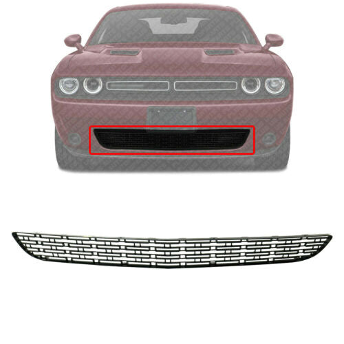 Front Bumper Grille Textured For 2015-2020 Dodge Challenger