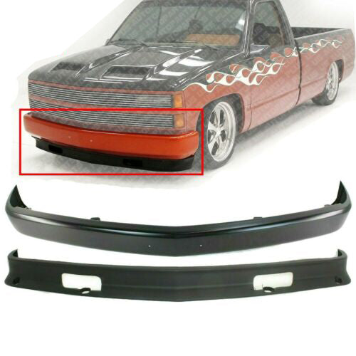 Front Bumper Primed & Lower Valance For 1988-2000 Chevrolet & GMC K1500 C1500