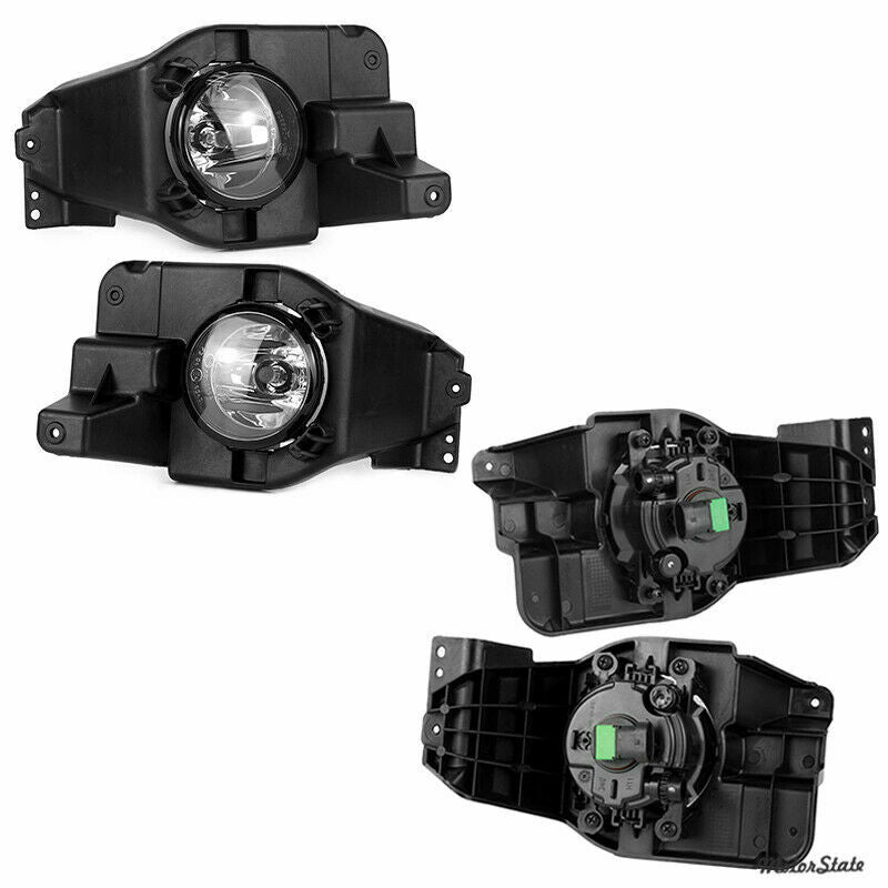 Fog Light Brackets With Bulbs Left & Right Side For 2011-2015 Ford Explorer