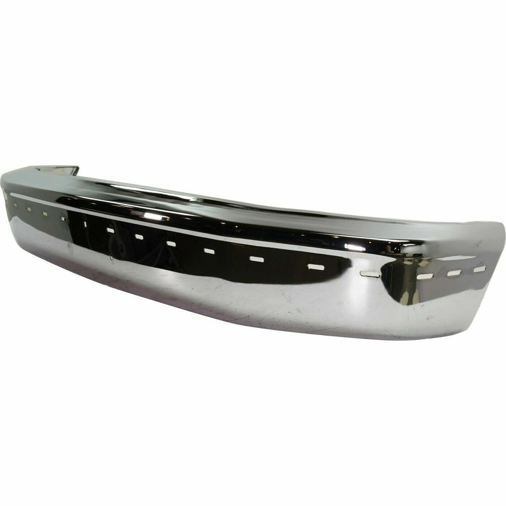 Front Bumper Chrome With Molding Holes For 1992-96 Ford F-150 1997 F-250 F-350