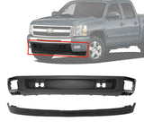 Front Bumper Lower Valance + Extension Textured For 2007-2013 Chevy Silverado 1500