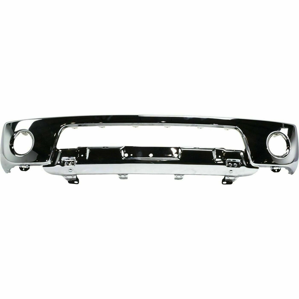 Front Bumper Lower Chrome Steel w/ Fog Light Holes For 2005-2008 Nissan Frontier