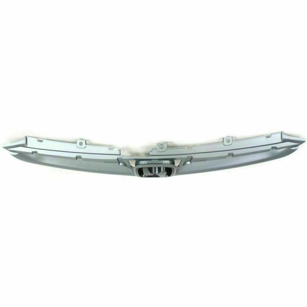 Front Upper Grille Primed Insert +Lower Grille Textured For 2006-07 Honda Accord