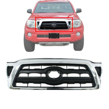 Load image into Gallery viewer, Front Grille Chrome Shell With Black Insert For 2005-2008 Toyota Tacoma