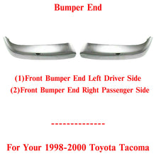 Load image into Gallery viewer, Set of 2 Front Bumper End Chrome Trim LH &amp; RH Side For 1998-2000 Toyota Tacoma