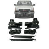 Front Bumper Brackets Kit For 2003-2006 GMC Sierra Pickup 1500 2500 3500