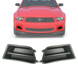 Fog Lamp Cover Set Textured Passenger & Driver Side For 2010-2012 Ford Mustang