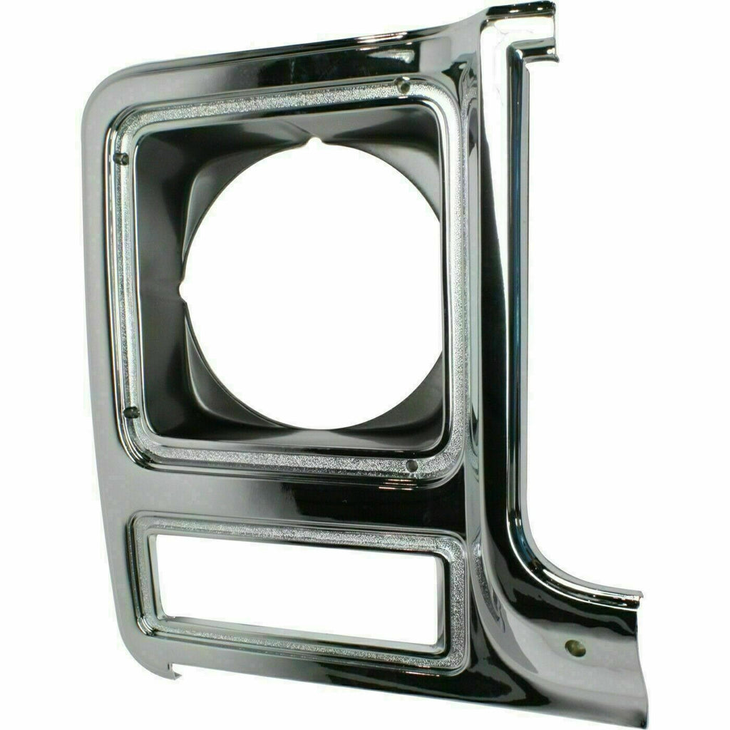 Grille silver and Headlamp Bezel Chrome For 79-80 Chevy GMC C/K Series C10 C20