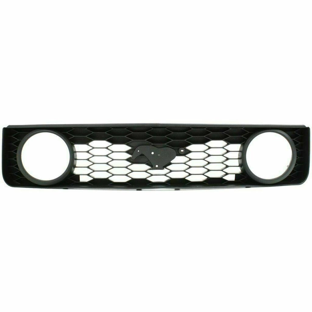 Front Bumper Lower & Upper Grille Textured For 2005-2009 Ford Mustang GT