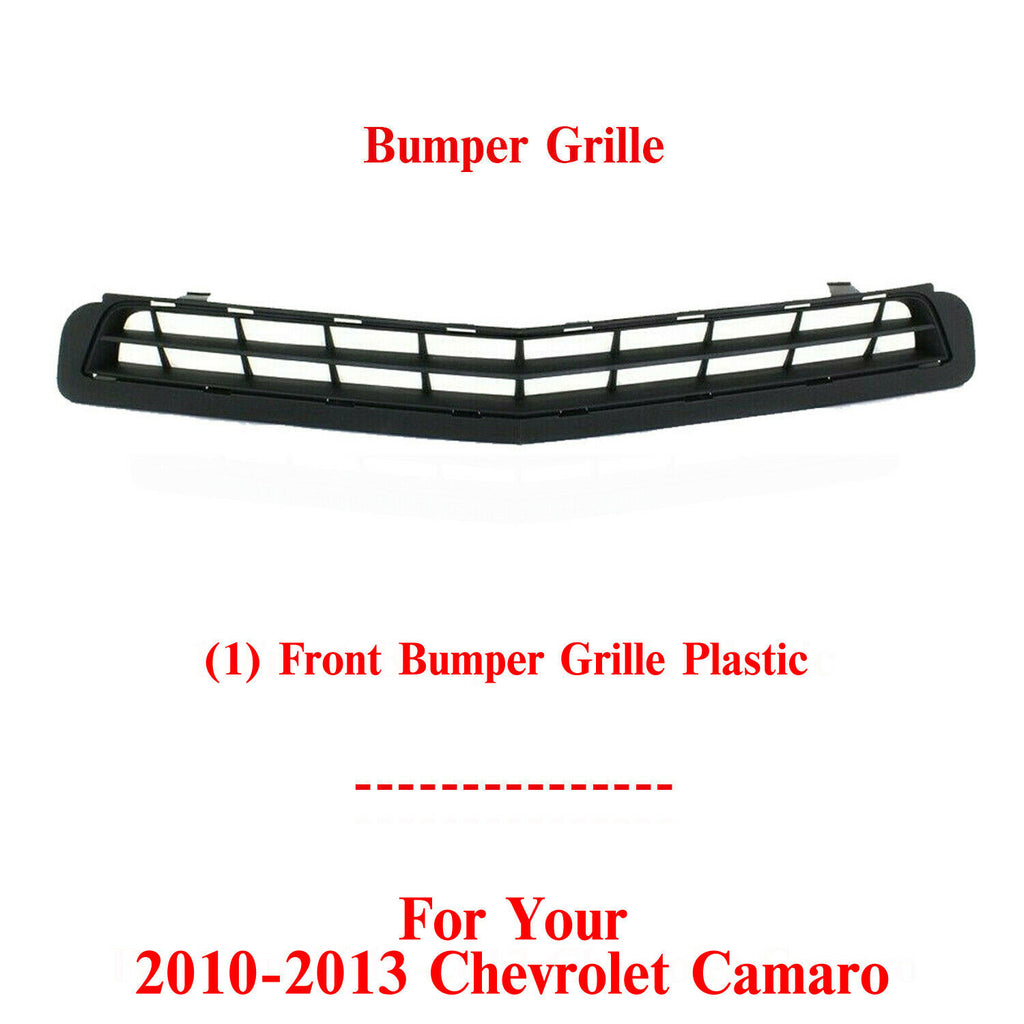 Front Bumper Lower Grille Plastic Center Primed For 2010-2013 Chevrolet Camaro