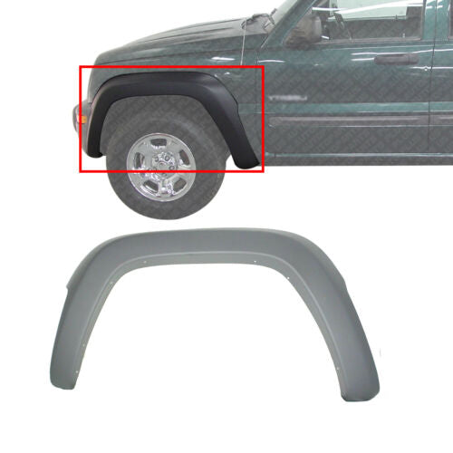 Front Fender Flare Left Driver Side Textured For 2002-2004 Jeep Liberty Sport