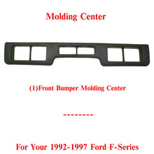 Load image into Gallery viewer, Front Bumper Center Molding Textured With Air Hole For 1992-1997 Ford F-Series