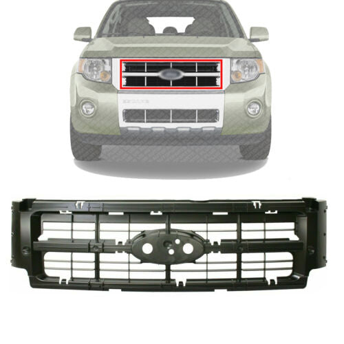 Front Grille Header Panel Reinforcement Plastic For 2008-2012 Ford Escape