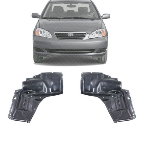 Engine Splash Shield Under Cover Left And Right Side For 2003-08 Toyota Corolla