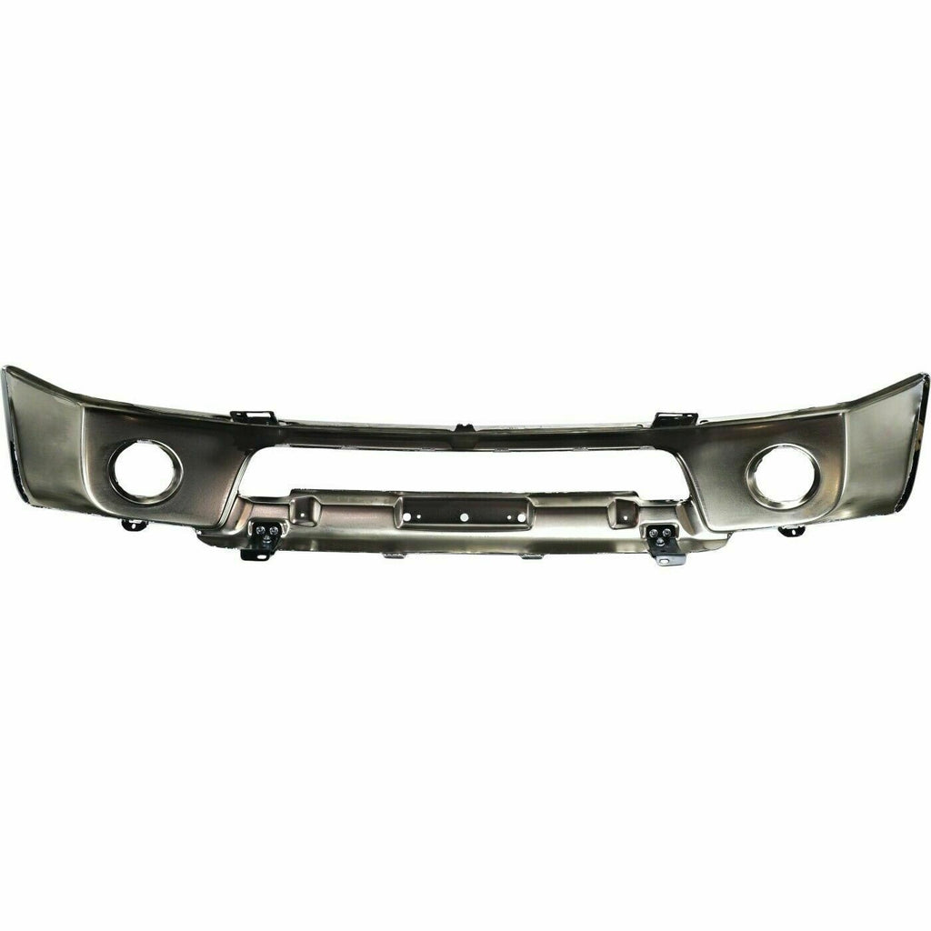 Front Bumper Lower Chrome Steel w/ Fog Light Holes For 2005-2008 Nissan Frontier