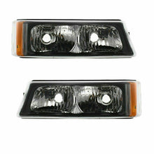 Load image into Gallery viewer, Front Bumper Kit Chrome &amp; Headlamps + Signal Lamps For 2003-2006 Chevy Silverado