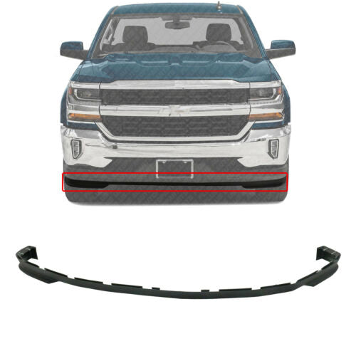 Front Lower Valance Air Deflector Textured For 2016-2018 Chevrolet Silverado1500