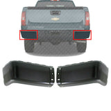 Rear Bumper End Caps Primed Steel For 07-14 Silverado/ Sierra 1500 2500HD 3500HD