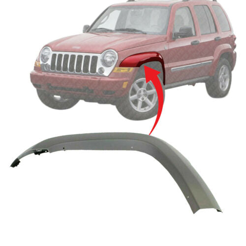 Front Fender Flare Primed Left Driver Side For 2005-2007 Jeep Liberty