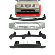 Load image into Gallery viewer, Bumper Chrome Steel + Filler + Retainer + Valance For 2005-2008 Nissan Frontier