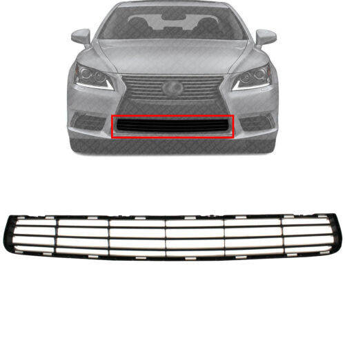 Front Bumper Grille Textured Plastic For 2013-2017 Lexus LS460 LS600h