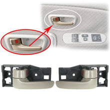 Load image into Gallery viewer, Set Of 2 Front Interior Door Handle w/ Lock Beige Fawn For 2000-06 Toyota Tundra