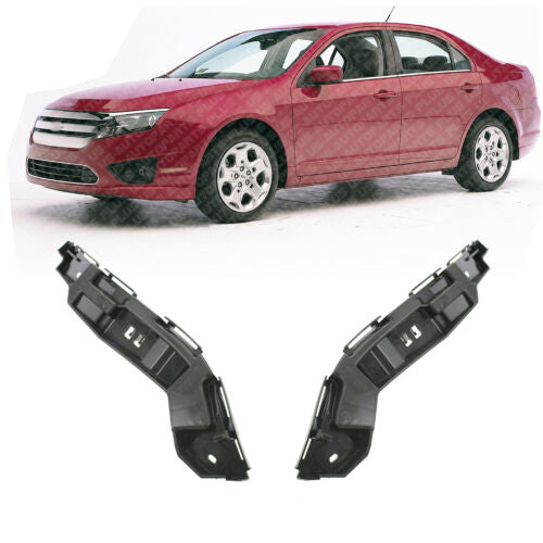 Front Bumper Bracket Side Cover Reinforcement Set of 2 For 2010-2012 Ford Fusion