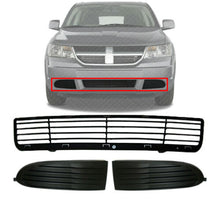 Load image into Gallery viewer, Front Bumper Grill &amp; Pair of Fog Light Covers For 2009-2013 Dodge Journey