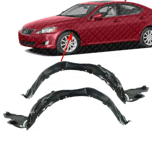 Front Fender Liner Left & Right Side For 2006-2008 Lexus IS250/ IS350