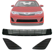 Load image into Gallery viewer, Front Lower Grille Textured + Fog Light Cover LH &amp; RH For 2012-2014 Toyota Camry