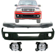 Load image into Gallery viewer, Front Bumper Primed + Valance Textured + Fog Lights For 2004-2005 Ford Ranger