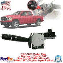 Load image into Gallery viewer, Turn Signal Switch For 2002- 2011 Dodge Ram 4-Prong w/ Wiper &amp; Washer Control