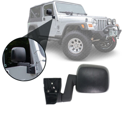 Manual Folding Mirror Right Passenger Side For 2003-2006 Jeep Wrangler (TJ)