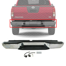 Load image into Gallery viewer, Rear Bumper Assembly Chrome Fits w/o Sensor Holes For 2005-2019 Nissan Frontier