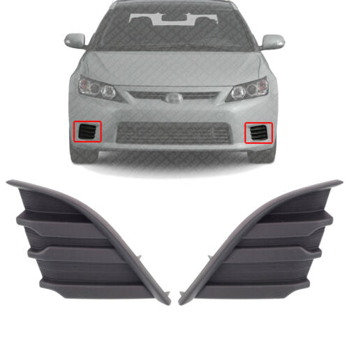 Front Bumper Grille Hole Cover Left & Right Side For 2014-2016 Scion tC