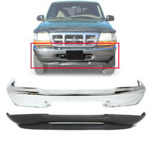 Load image into Gallery viewer, Front Bumper Chrome Style Side + Valance Textured For 1998-2000 Ford Ranger