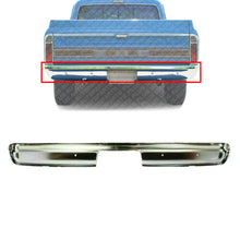 Load image into Gallery viewer, Rear Bumper Chrome Steel For 1967-1972 Chevrolet C10 Pickup Base Fleetside