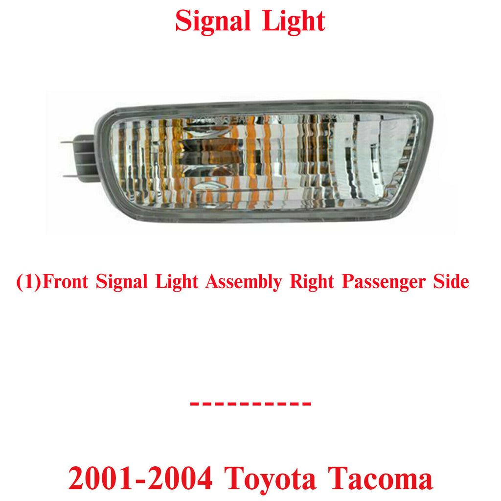 Front Signal Light Assembly Right Passenger Side For 2001-2004 Toyota Tacoma