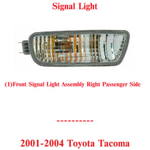 Load image into Gallery viewer, Front Signal Light Assembly Right Passenger Side For 2001-2004 Toyota Tacoma