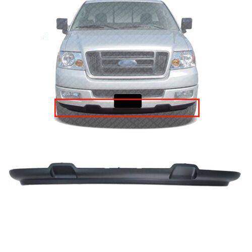 Front Bumper Lower Valance Primed w/o Fog Light Hole For 2004-05 Ford F-150 RWD