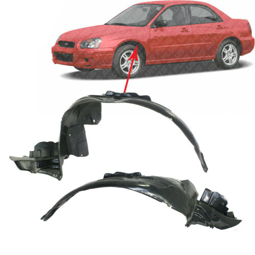 Front Fender Liner Splash Shield LH+RH Sedan For 2004-2005 Subaru Impreza