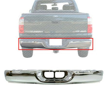 Load image into Gallery viewer, Rear Step Bumper Face Bar Only Chrome Steel For 2000-2006 Toyota Tundra