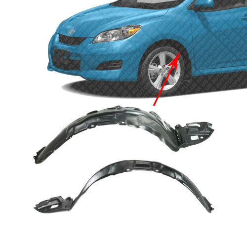 Front Fender Liner Right Passenger & Left Driver Side For 03-2008 Toyota Matrix