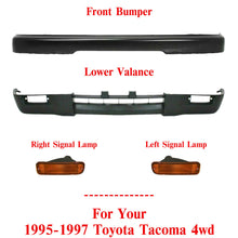 Load image into Gallery viewer, Front Bumper Primed Steel + Signal + Lower Valance For 95-1997 Toyota Tacoma 4WD