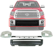 Load image into Gallery viewer, Front Bumper Cover &amp; Grille Textured End Caps Chrome For 2014-2020 Toyota Tundra